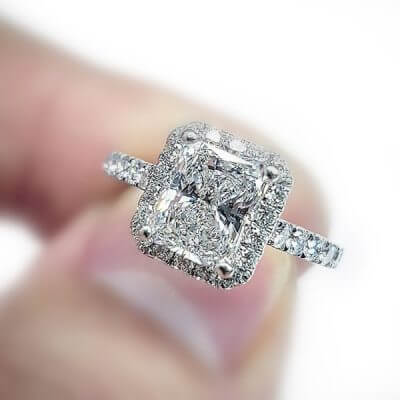 Halo Style Diamond Engagement Ring